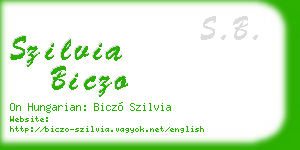 szilvia biczo business card