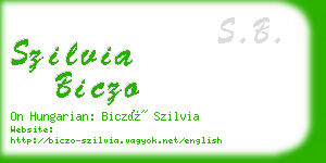 szilvia biczo business card